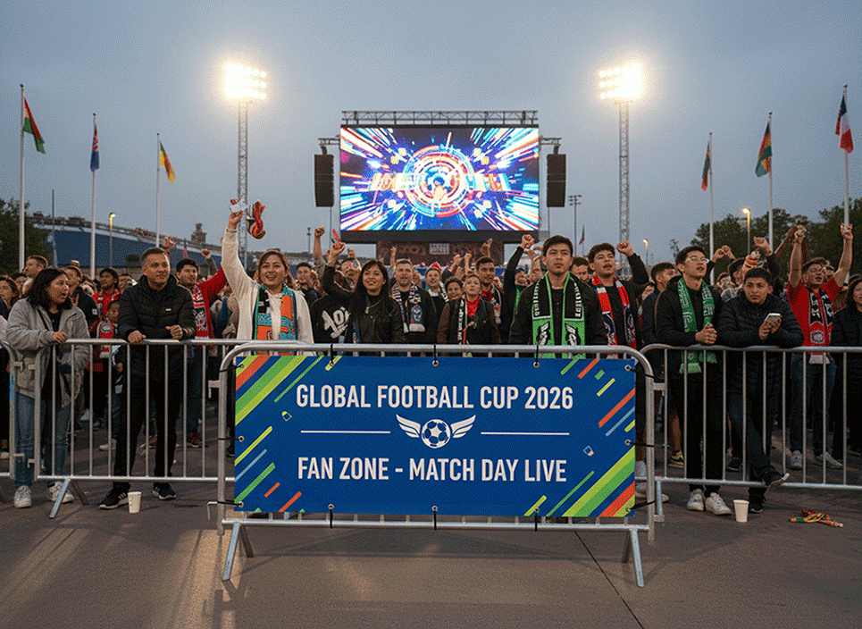 World Cup Crowd Barrier Covers